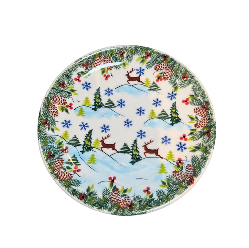 Reindeer 7.5 inch Dessert or Lunch Plate