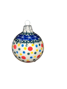 Round Ornament - Polka Dots