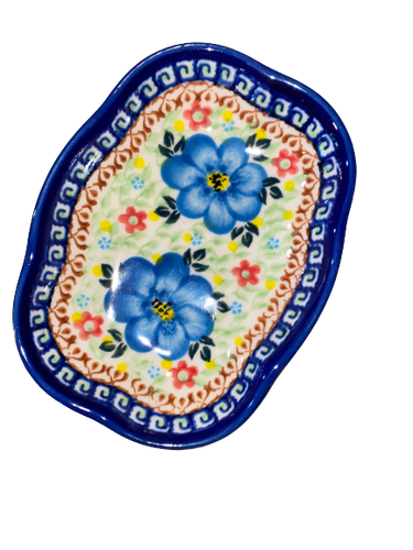 Blue Flower Soap Dish